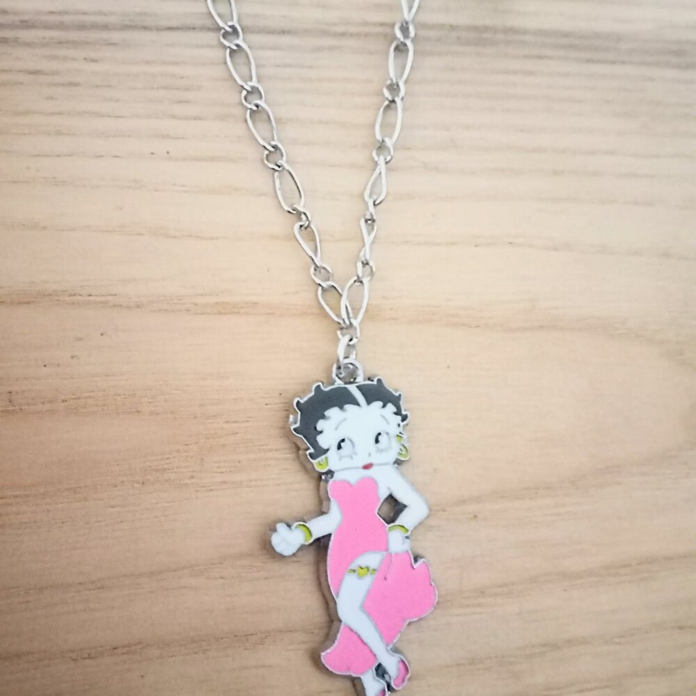 Betty Boop Necklace Gift Character Jewelry